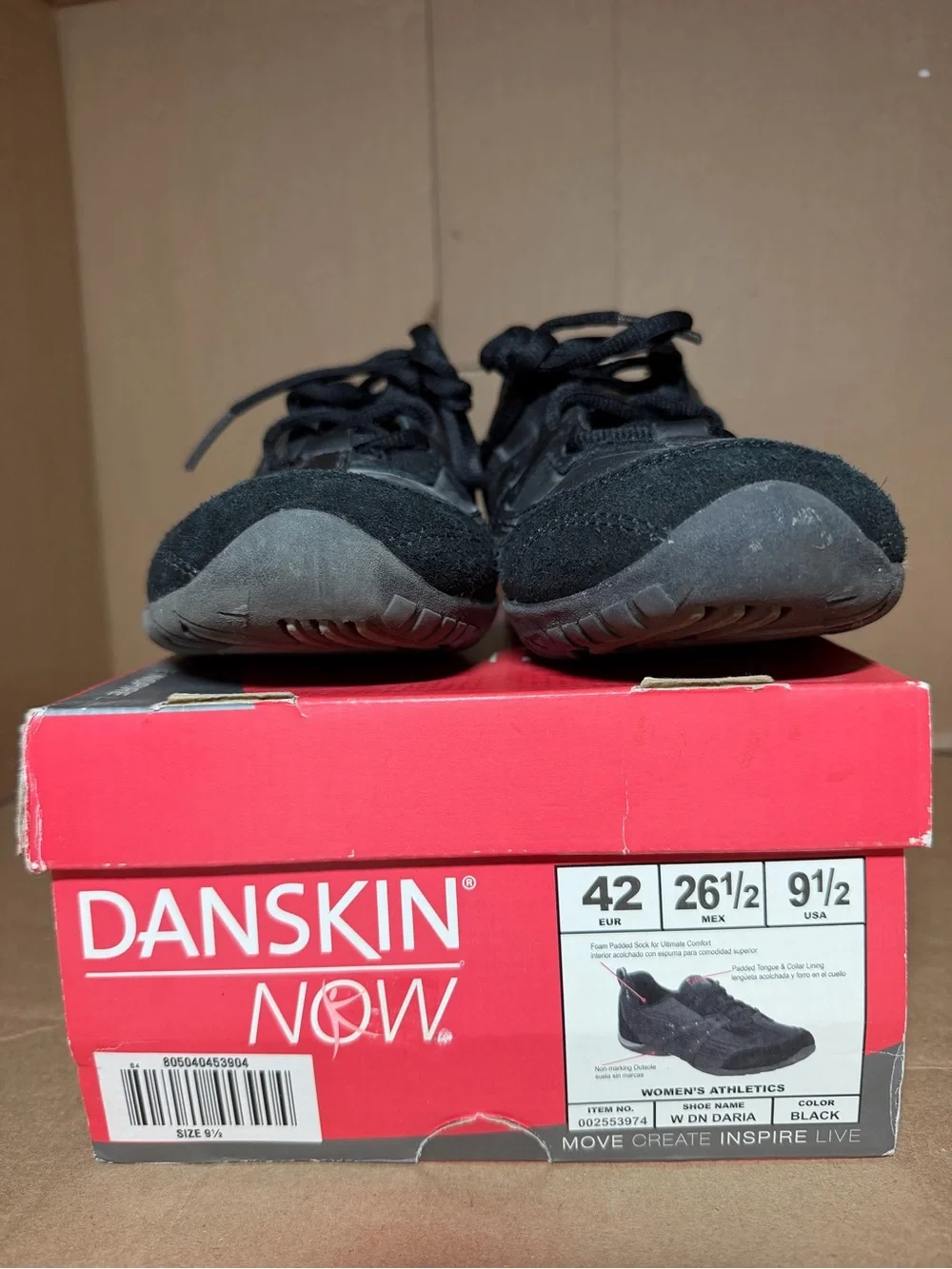 Danskin Now Women’s Black Lace-Up Athletic Sneakers
